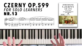 Czerny op.599 nr.13 Piano Tutorial | Practical Method for Beginners