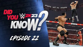 WWE 2K23 Did You Know?: Catching Finisher Added, Chamber Victories, Reversals & More! (Episode 22)