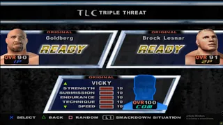 Wwe smackdown Triple threat TLC match