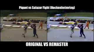 F1 1982 German Grand Prix "Piquet vs Salazar" Fight (Hockenheimring) [REMASTER]