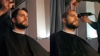 Henry Cavill Shaves His Head | Sand Castle | October 30, 2015