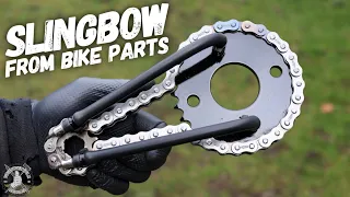 My Most Powerful Slingbow from Bike Parts - Upcycle
