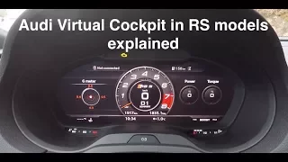 Audi Virtual Cockpit in RS models explained