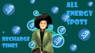 HOGWARTS MYSTERY // ALL ENERGY SPOTS WITH RECHARGE TIMES *as of November 2021