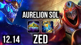 AURELION SOL vs ZED (MID) | 8/3/7 | KR Diamond | 12.14