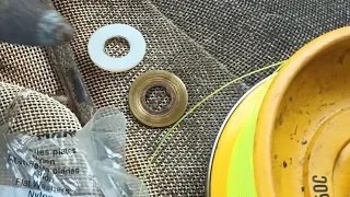 Drag washers from the hardware store, on an Alvey reel.