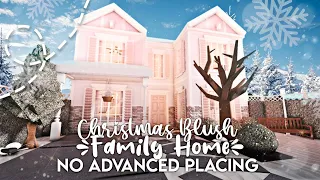 No Advanced Placing Two Story Blush Christmas Family Home I Bloxburg Speedbuild and Tour - iTapixca