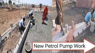 Karb Stone Work and Paver Laying || New Petrol Pump construction work | नया पेट्रोल पंप निर्माण