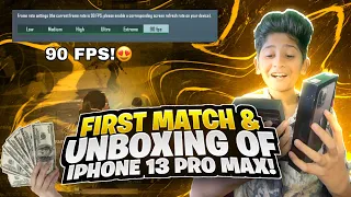 First Match & Unboxing of iPhone 13 Pro Max!😱| PUBGM | Vampire YT🔥SAMSUNG A6,A7,A8,A9,J5,J7,J9,J10