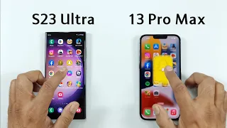 Samsung S23 Ultra vs iPhone 13 Pro Max | SPEED TEST