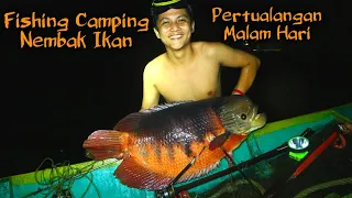 Camp Fishing Camping Pertualangan Di malam hari Nembak Dan Masak Ikan Di hutan