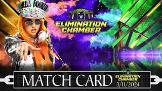 WWE 2K23 MY ELIMINATION CHAMBER PPV MATCH CARDS | KAI