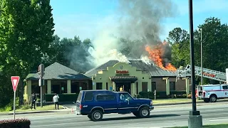 Crews battle large fire at Gwinnett County restaurant Frontera