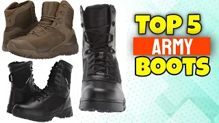 5 Best Military Boots for Men | Best Tactical Boots (Review)