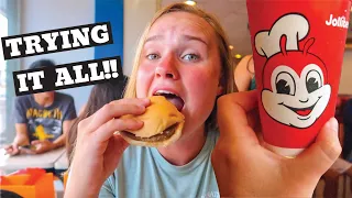 Americans Trying Jollibee for the First Time! | Surigao