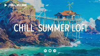 Chill Summer Beach 🌊 Lofi Deep Focus Study/Work Concentration [chill lo-fi hip hop beats]