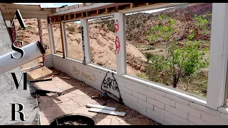 ASMR Exploring an Abandoned Motel in a Canyon. (public ASMR)