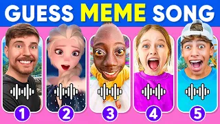 Guess The Meme & Youtuber By Song | Lay Lay, King Ferran, Salish Matter, MrBeast, Elsa, Tenge Song