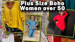 Plus Size Boho. Outfits with Boho Vibes | Women over 50