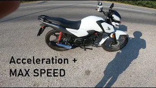 2022 HONDA CB 125F acceleration & max speed