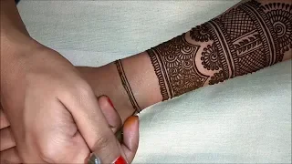 New Latest Backhand Full Hand Mehndi Design || Bridal Mehndi Design