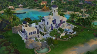 Greek/Santorini Villa - The Sims 4 speed build