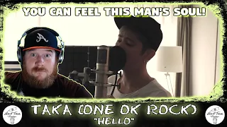 Taka from ONE OK ROCK 🇯🇵 - Hello (Adele Cover) | AMERICAN RAPPER REACTION!