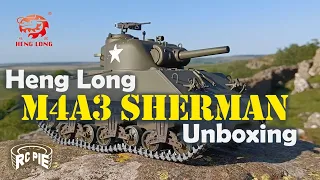 Heng Long M4A3 Sherman Unboxing. 1/16 RC Tank
