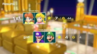 Super Mario Party Partner Party #484 Tantalizing Tower Toys Daisy & Peach vs Waluigi & Luigi
