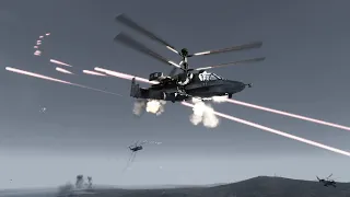 KA-52 Attack Helicopter Shot Down by C-Ram - Military Simulation - ArmA 3