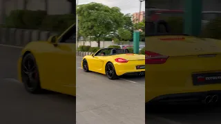 Yellow Porsche Boxster S💛 | #supercar #porsche #shorts