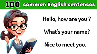 100 common English sentences | English sentences with practice