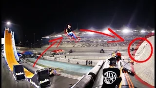 HUMAN GOLF ON THE MEGA RAMP!