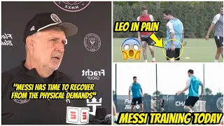 😨OMG, Messi Injured?! The Moment Lionel Messi Clutched His Left Thigh in Training vs NY Red Bulls