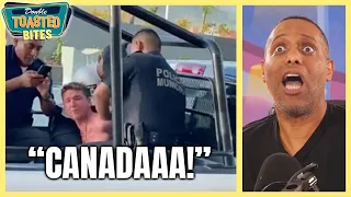 MAN SCREAMS FOR CANADA AFTER BEING ARRESTED | Double Toasted Bites