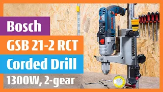 Bosch GSB 21-2 RCT Best handheld cable drill as benchtop press drill? Measuring wobble chuck head