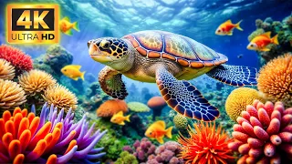 4K Underwater Wonders + Relaxing Music - The Best 4K Sea Animals for Relaxation