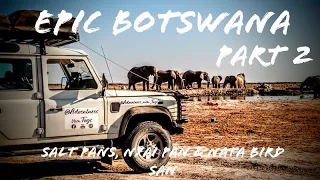 Epic Botswana Ep2 | Nxai Pan National Park, Nata Bird Sanctuary