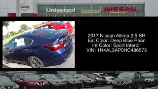 UNIVERSAL NISSAN 2017 Nissan Altima 2 5 SR Stock:486575