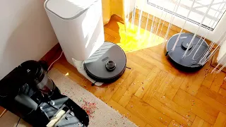 RoboVac Party#20: LATEST 4 SELF-EMPTY BOTS - Xiaomi Roborock Eureka Switchbot vs Confetti mess!🥳🎊🎉