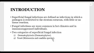 Introduction to superficial fungal infections