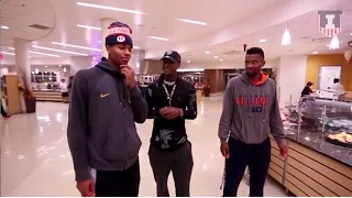 Dorm Life with the @IlliniMBB Freshmen