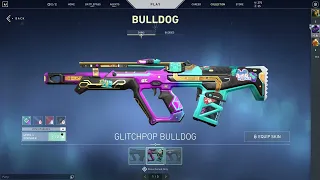 Purchasing Glitchpop Bulldog and upgrading to MAX Effects! #valorant #bulldog