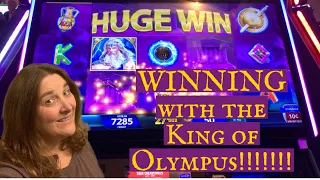 WINNING with the King of Olympus!!! Hitting Bonuses $$$$$$$ #casino #slotmachine #gambling #bonus