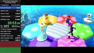 Mario Party Superstars All Boards (Easy) speedrun - 2:16:11