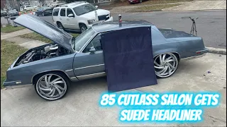 DIY Suede Headliner in 1985 Cutlass Salon GBODY