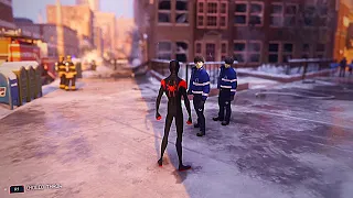 Spider-Man Miles Morales ● Into the Spider-Verse Suit Combat & Swinging Gameplay - 4K | PS5