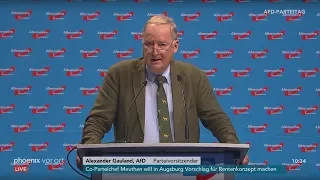 AfD-Parteitag: Eröffnungsrede von Alexander Gauland am 30.06.2018