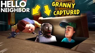 The Neighbor TRIES TO CAPTURE Me And Granny!!! (New Story) | Hello Neighbor + Granny Crossover