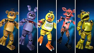 FNaF Animatronics Boogie Down (Comparison) Fortnite Emote Animations